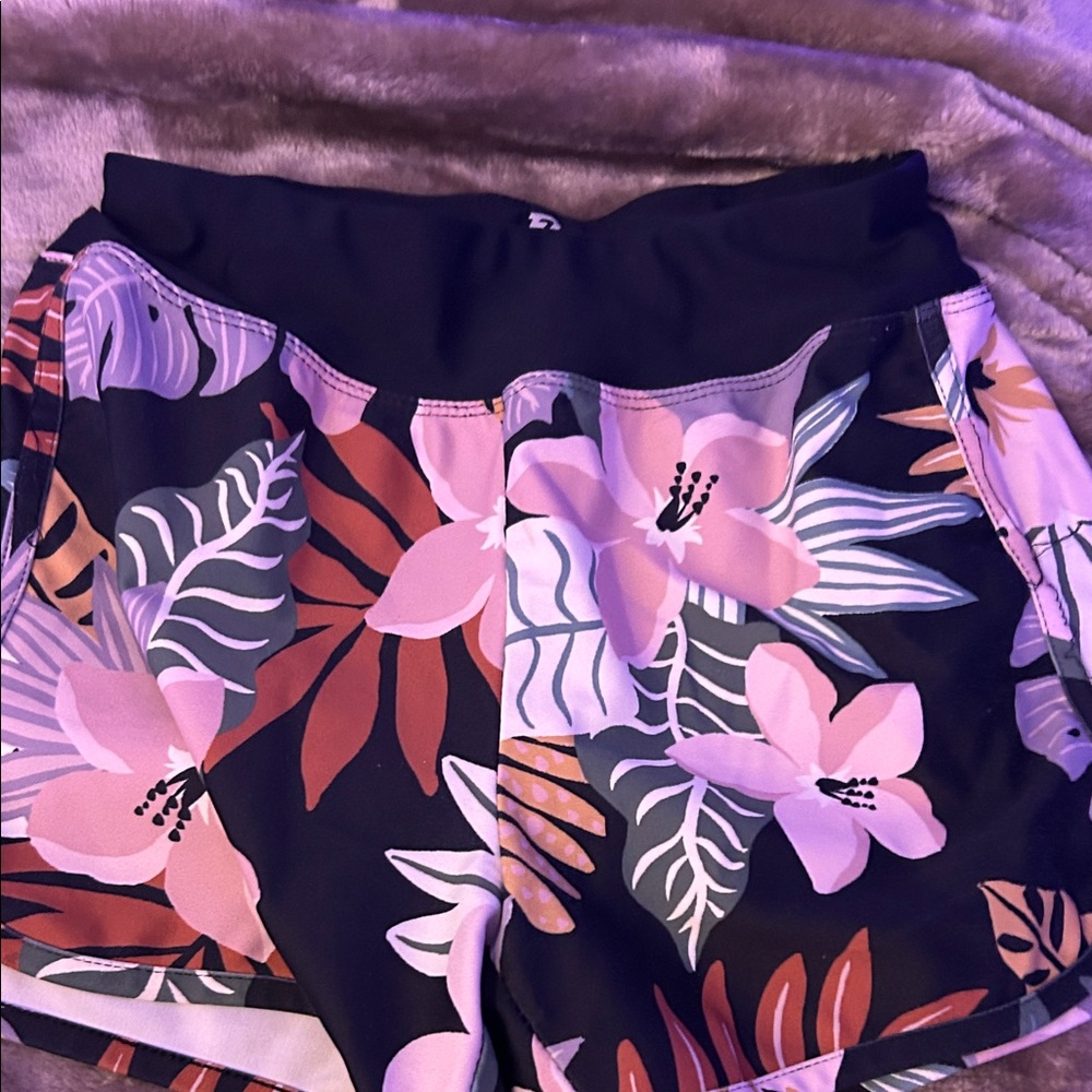 Floral Women's Athletic Shorts